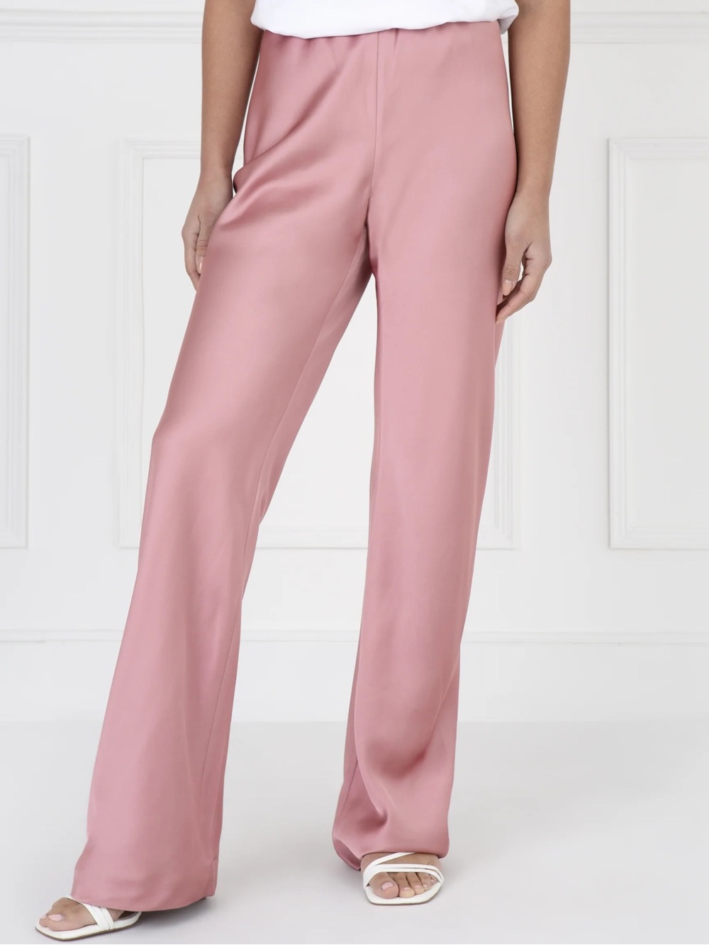 Elegant Blush Pink satin with bling crystal blue